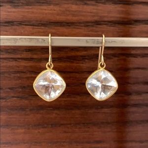Maria Beaulieu aquamarine earrings, 18k gold